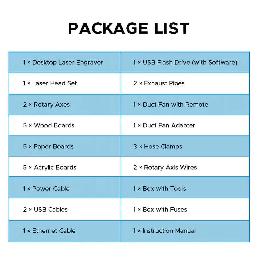 OMTech Polar 50W Desktop CO2 Laser Engraver and Cutter with Two Rotary Axes