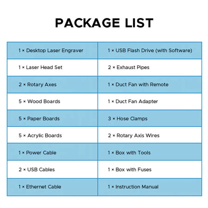 OMTech Polar 50W Desktop CO2 Laser Engraver and Cutter with Two Rotary Axes