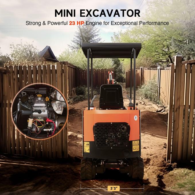 AX-16 | 23 HP 1.3 Ton B&amp;S Engine Mini Excavator