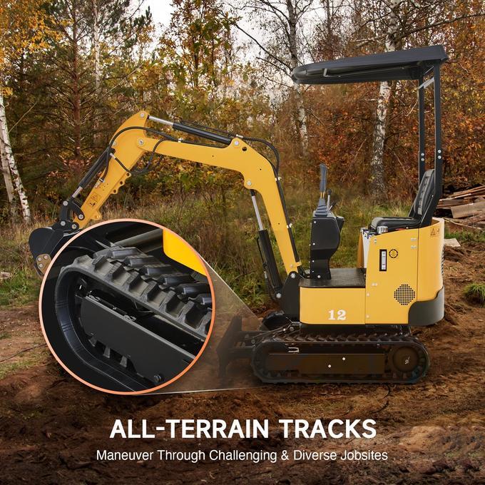 NW-12 | 13.5HP Mini Excavator B&amp;S Engine with 6 Attachments