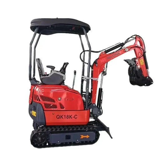 QK18K-C Mini Excavator with Kubota Engine – Swing Boom &amp; Hydraulic Thumb by Machinerylol
