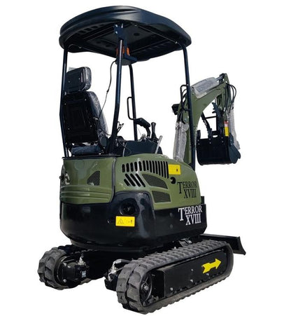 2025 4,000 lb TYPHON TERROR XVIII Mini Excavator – Kubota D902 Diesel Engine | EPA Certified