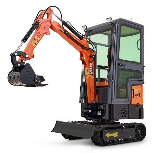 AX-12C | 13.5 HP B&amp;S Engine Mini Excavator with Enclosed Cab