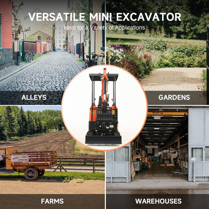 AX-16 | 23 HP 1.3 Ton B&amp;S Engine Mini Excavator