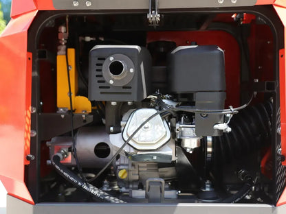 TYPHON TERROR ONE STORM Mini Excavator – 1 Ton Trench Digger with Canopy, Hydraulic Thumb Clip, Hydraulic Oil Cooler, 13.5hp B&amp;S Engine USA