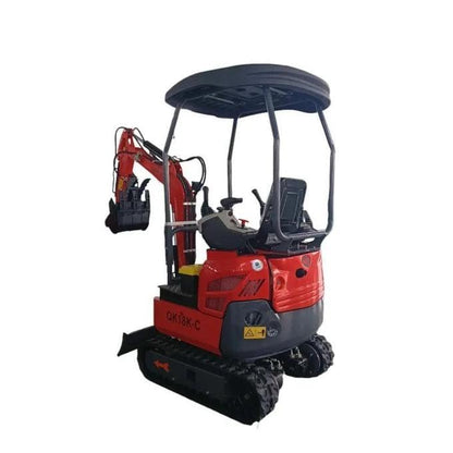 QK18K-C Mini Excavator with Kubota Engine – Swing Boom &amp; Hydraulic Thumb by Machinerylol