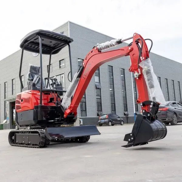 New 4,000 lb TYPHON Lux Mini Excavator Rubber Track with Kubota Diesel Engine USA