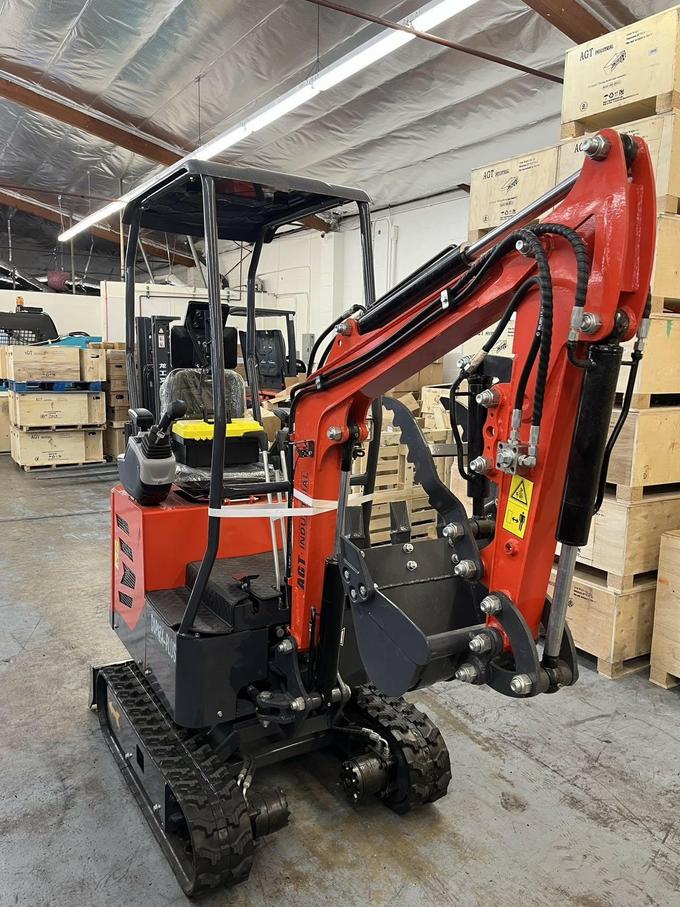 AGT DM12X-C PLUS Mini Excavator – Two-Speed, Pilot Control, Hydraulic Cooler, Swing Boom by Machinerylol