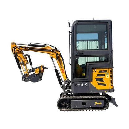 2024 13.5 HP B&amp;S 1-Ton Mini Small Cab Excavator with Hydraulic Thumb