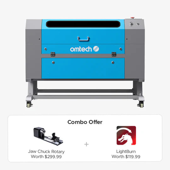 OMTech Maker AF2028-60 60W CO2 Laser Engraver and Cutter with 20" x 28" Working Area and Autofocus