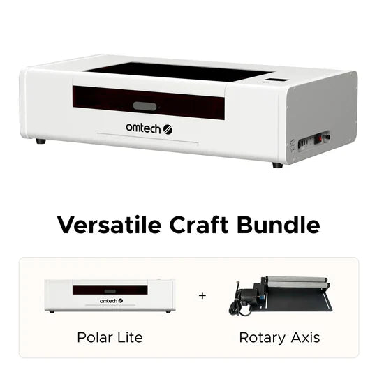 OMTech Polar Lite 55W Desktop CO2 Laser Engraver and Cutter