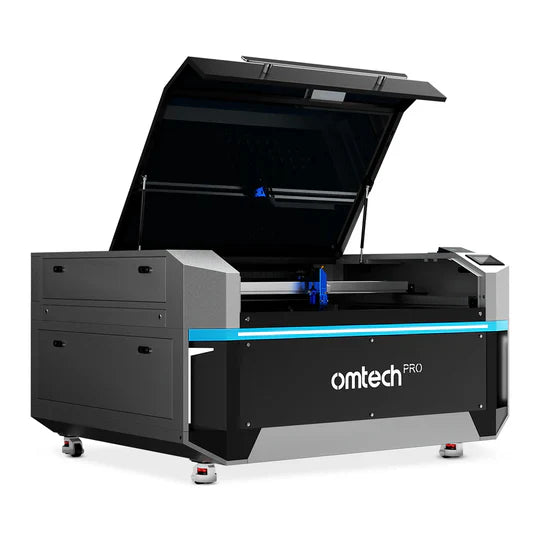 OMTech Pro 3655 Hybrid 150W Laser Cutting and Engraving Machine with 34'' x 54'' Working Area, Autofocus and Built-in Water Chiller