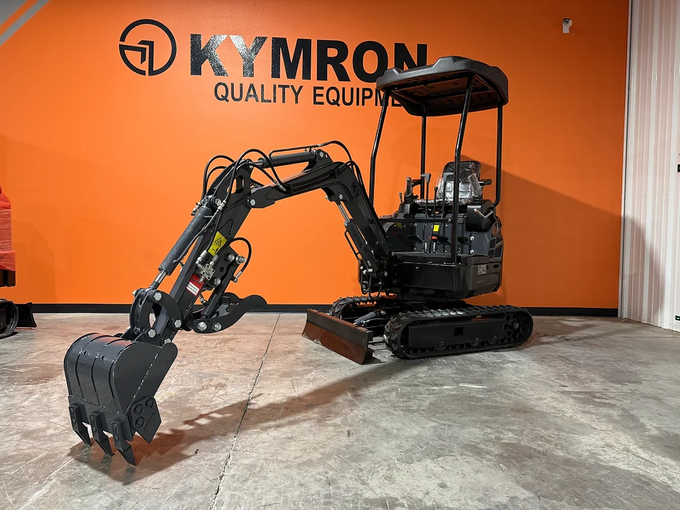 KYMRON® XH14-2 Pro Mini Excavator (w/ Side Swing Boom &amp; Retractable Tracks)
