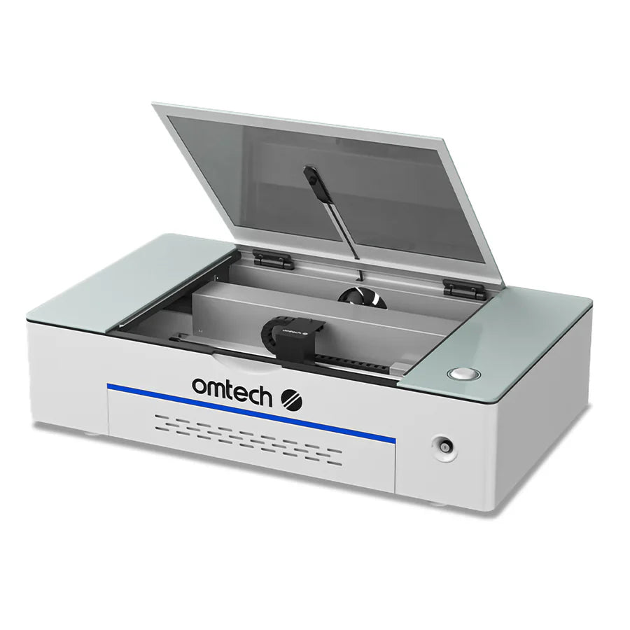 OMTech Polar 50W Desktop CO2 Laser Engraver and Cutter with Two Rotary Axes