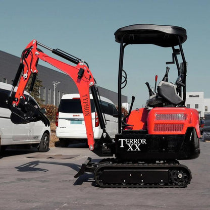 2025 TYPHON TERROR XX – 4,000 lb Mini Excavator Kubota D902 Diesel Engine | EPA Certified