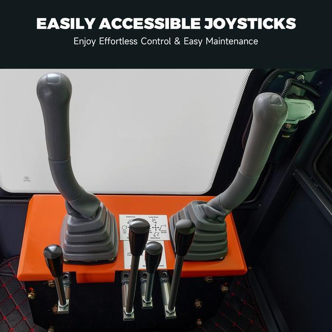 AX-12C | 13.5 HP B&amp;S Engine Mini Excavator with Enclosed Cab