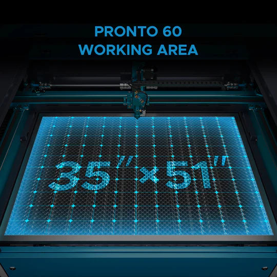 OMTech Pronto 60 130W CO2 Laser Cutter and Engraver with Autofocus