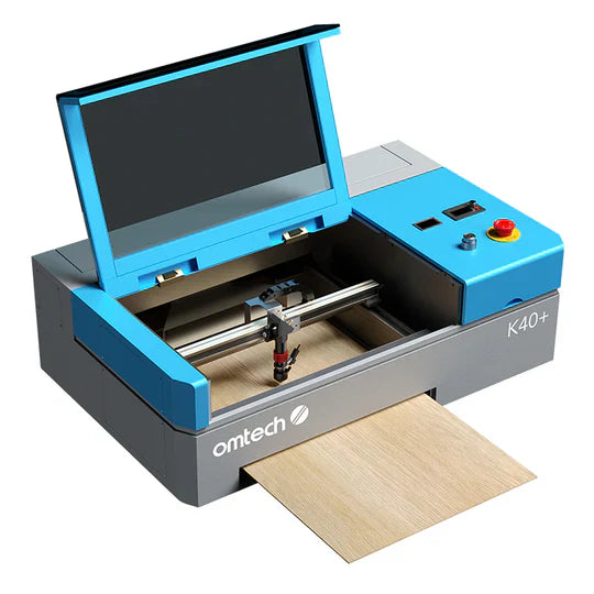 OMTech K40+ 45W Desktop CO2 Laser Engraver with 8" x 12" Working Area and Detachable Honeycomb Workbed