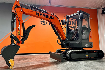 KYMRON® XH42D Pro Series Excavator with Thumb + Cab w/ AC &amp; Radio