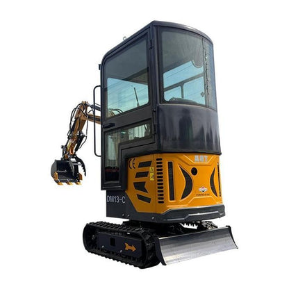 2024 13.5 HP B&amp;S 1-Ton Mini Small Cab Excavator with Hydraulic Thumb