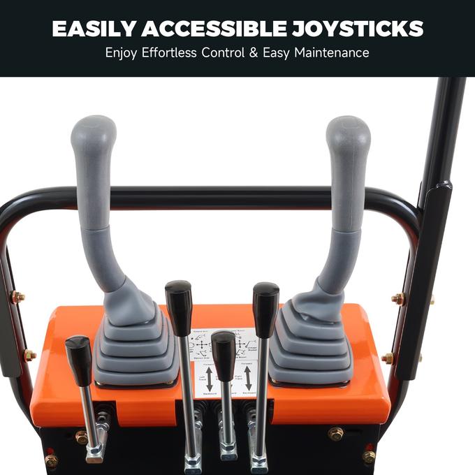 NW-A1 | 13.5 HP B&amp;S Engine Mini Excavator with 6 Attachments