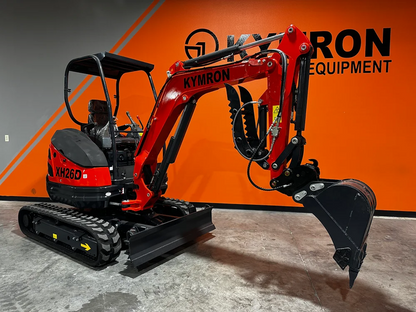 KYMRON® XH26D Mini Excavator (w/ Yanmar/Kubota Diesel Engine)