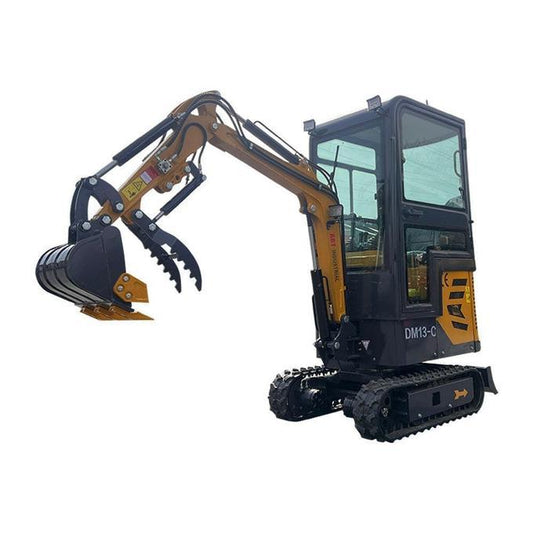 2024 13.5 HP B&amp;S 1-Ton Mini Small Cab Excavator with Hydraulic Thumb