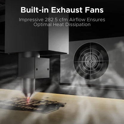 OMTech Polar Lite 55W Desktop CO2 Laser Engraver and Cutter