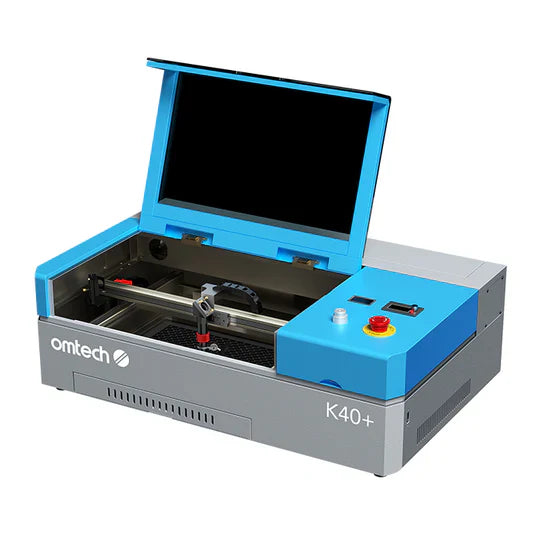 OMTech K40+ 45W Desktop CO2 Laser Engraver with 8" x 12" Working Area and Detachable Honeycomb Workbed