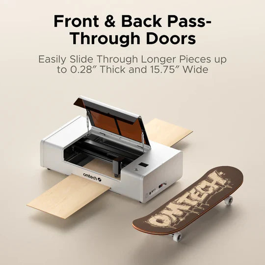 OMTech Polar Lite 55W Desktop CO2 Laser Engraver and Cutter
