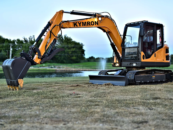 KYMRON® XH68 Pro Series Excavator with Thumb + Cab w/ AC &amp; Radio