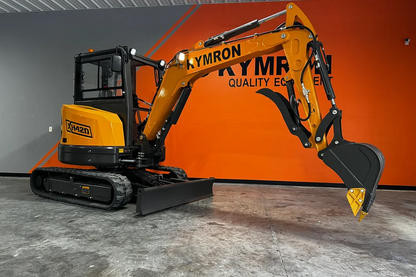 KYMRON® XH42D Pro Series Excavator with Thumb + Cab w/ AC &amp; Radio