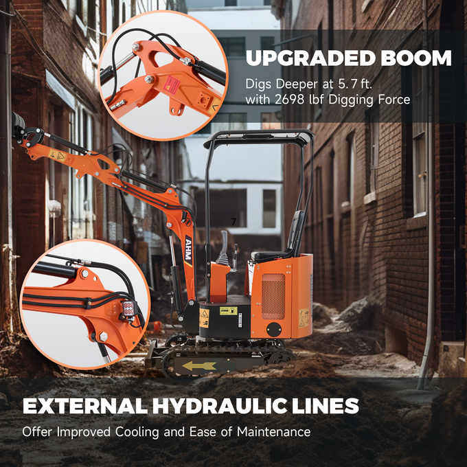 AX-15 | 13.8 HP Kubota Engine Mini Excavator