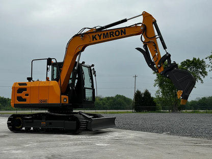 KYMRON® XH80 Pro Series Excavator with Thumb + Cab w/ AC &amp; AM/FM Radio