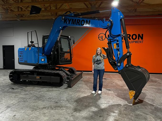 KYMRON® XH80 Pro Series Excavator with Thumb + Cab w/ AC &amp; AM/FM Radio