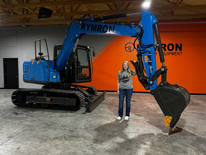 KYMRON® XH80 Pro Series Excavator with Thumb + Cab w/ AC &amp; AM/FM Radio