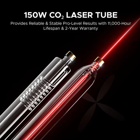 OMTech Pro 3655 Hybrid 150W Laser Cutting and Engraving Machine with 34'' x 54'' Working Area, Autofocus and Built-in Water Chiller