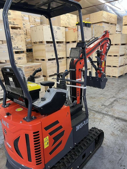 AGT DM12X-C PLUS Mini Excavator – Two-Speed, Pilot Control, Hydraulic Cooler, Swing Boom by Machinerylol