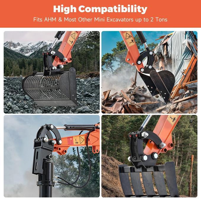 Quick Hitch Attachment for Mini Excavators Digger for Quick Attachments Change