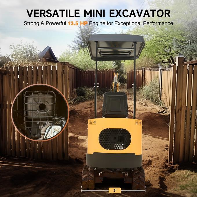 NW-12 | 13.5HP Mini Excavator B&amp;S Engine with 6 Attachments