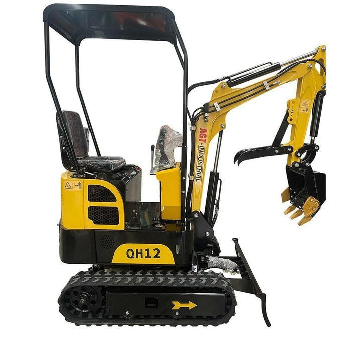 AGT QH12 1-Ton Mini Excavator – 13.5 HP Briggs &amp; Stratton Engine by Machinerylol